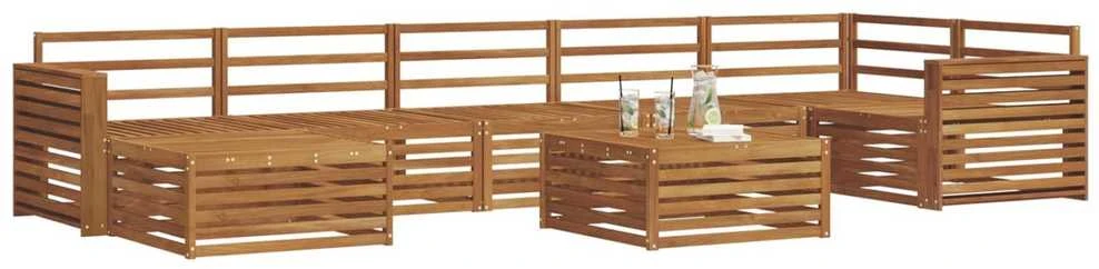 Lauko sofos komplektas 8 vnt. Natūrali