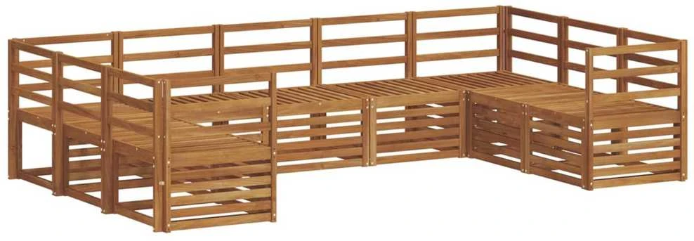 Lauko sofos komplektas 9 vnt. Natūrali