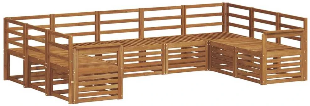 Lauko sofos komplektas 9 vnt. Natūrali