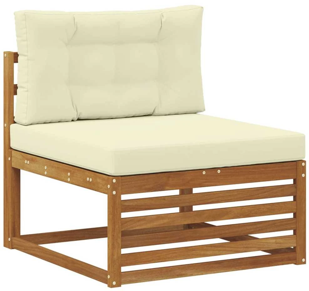 8 vnt. Lauko sofos komplektas Natūralus ir grietinėlė
