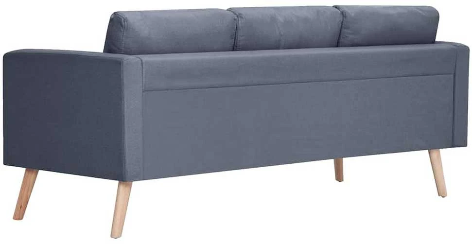 Sofa Sofų komplektas, 2-vietė ir 3-vietė, audinys, tamsiai pilkas