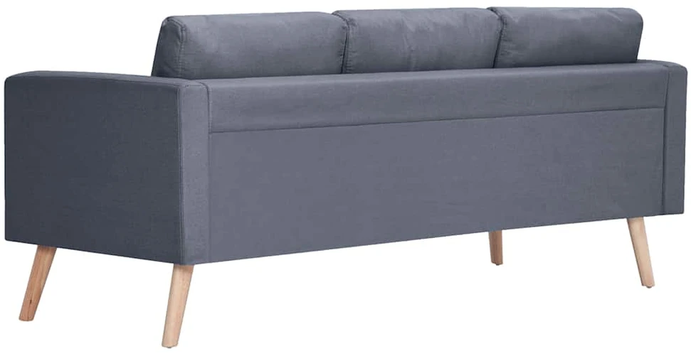 Sofa Sofų komplektas, 2-vietė ir 3-vietė, audinys, tamsiai pilkas