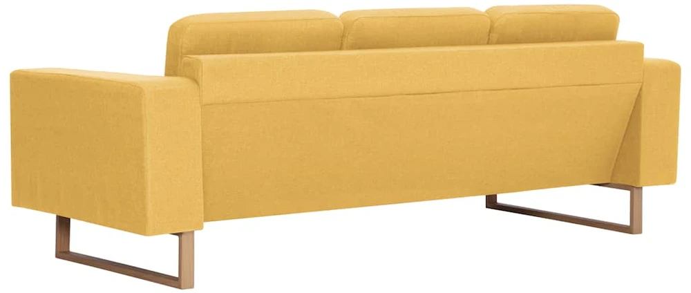 Sofa Sofų komplektas, 2d., geltonas, audinys