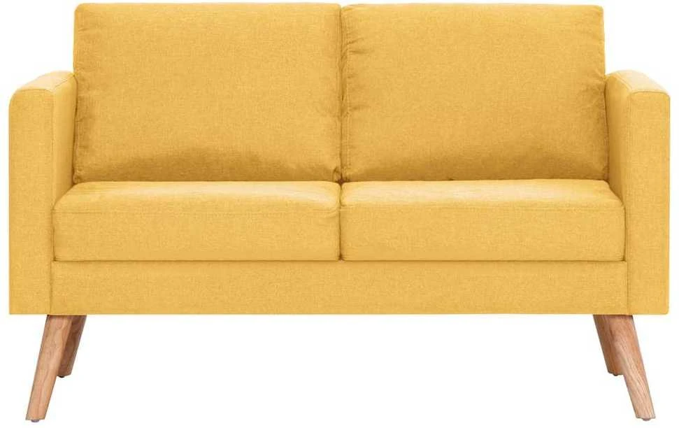 Sofa Sofų komplektas, 2d., geltonas, audinys