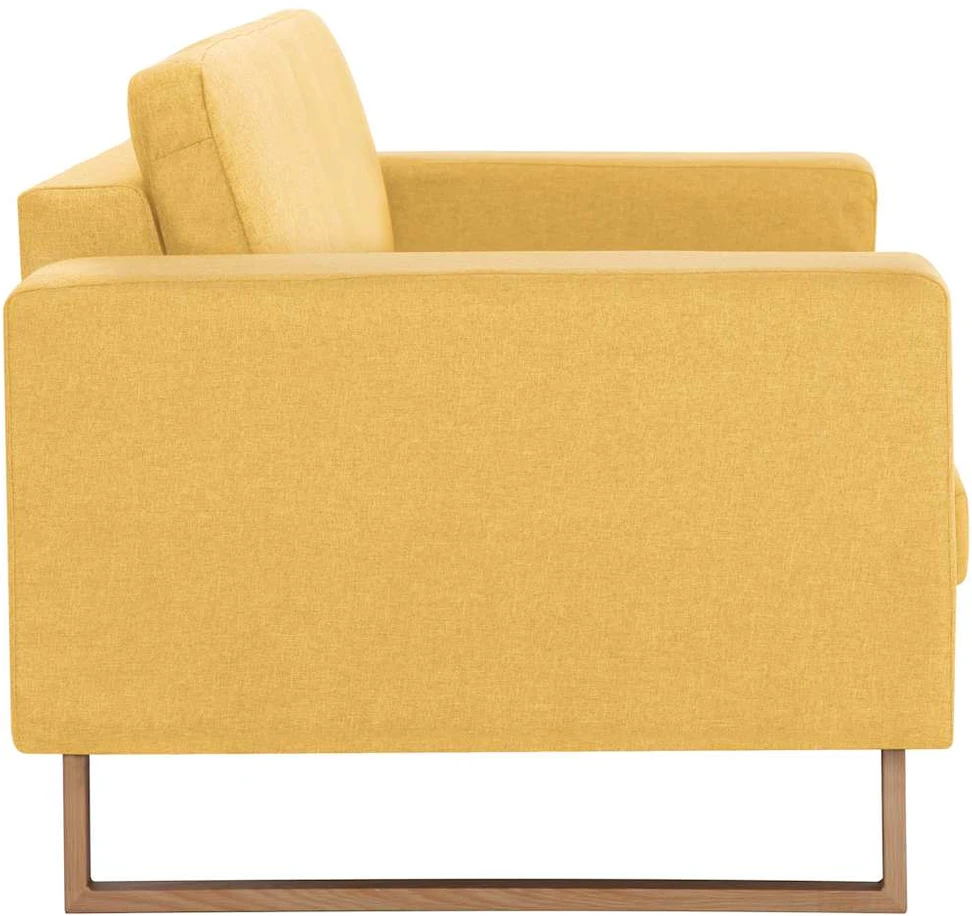 Sofa Sofų komplektas, 2d., geltonas, audinys