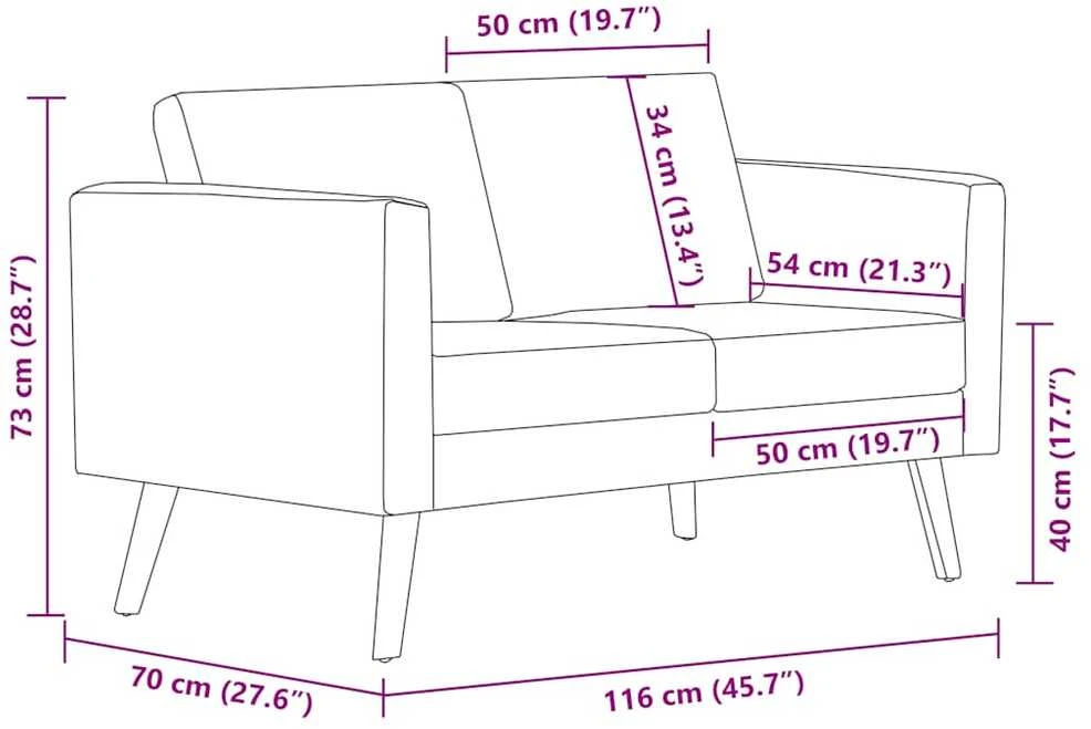 Sofa Sofų komplektas, 2d., geltonas, audinys
