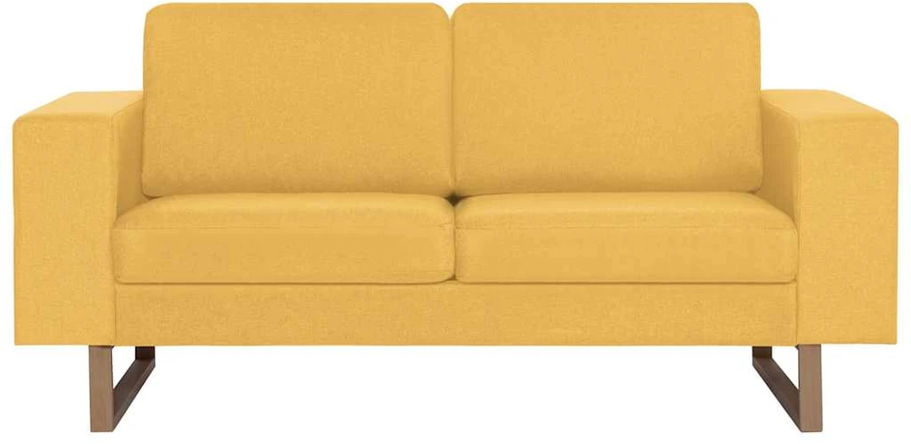 Sofa Sofų komplektas, 2d., geltonas, audinys