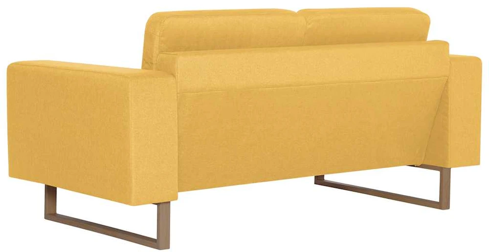 Sofa Sofų komplektas, 2d., geltonas, audinys