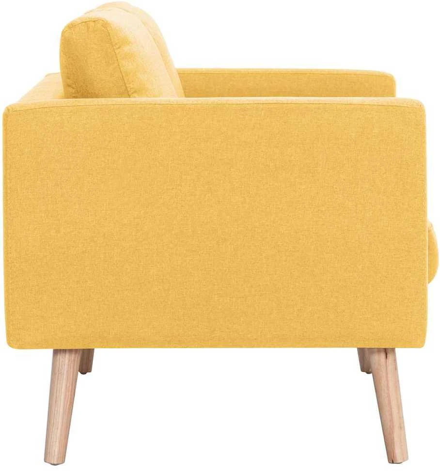 Sofa Sofų komplektas, 2d., geltonas, audinys