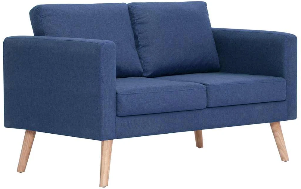 Sofa Sofų komplektas, 2d., mėlynas, audinys