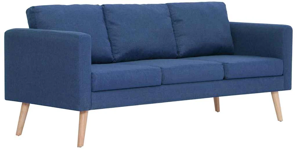 Sofa Sofų komplektas, 2d., mėlynas, audinys