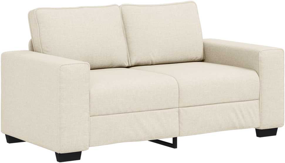 Sofa 3 vnt. Smėlio Lino mišinio audinys