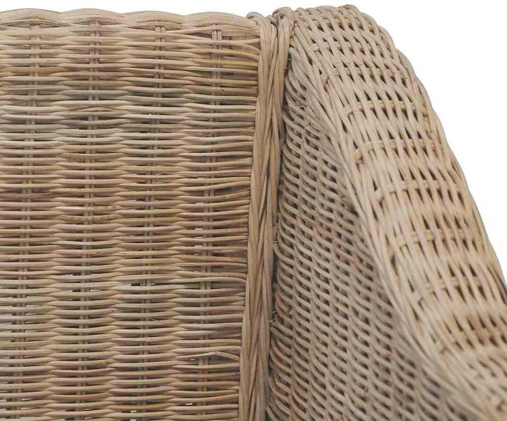 Sofa Sofų komplektas su pagalvėlėmis, 2 d., natūralus ratanas