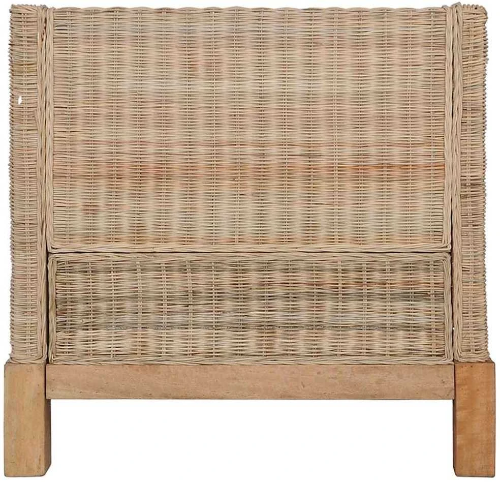 Sofa Sofų komplektas su pagalvėlėmis, 2 d., natūralus ratanas