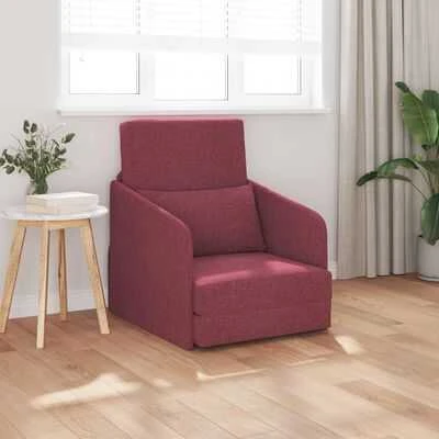 Sofa lova Vyno raudona 65 x 80 x 83 cm audinys