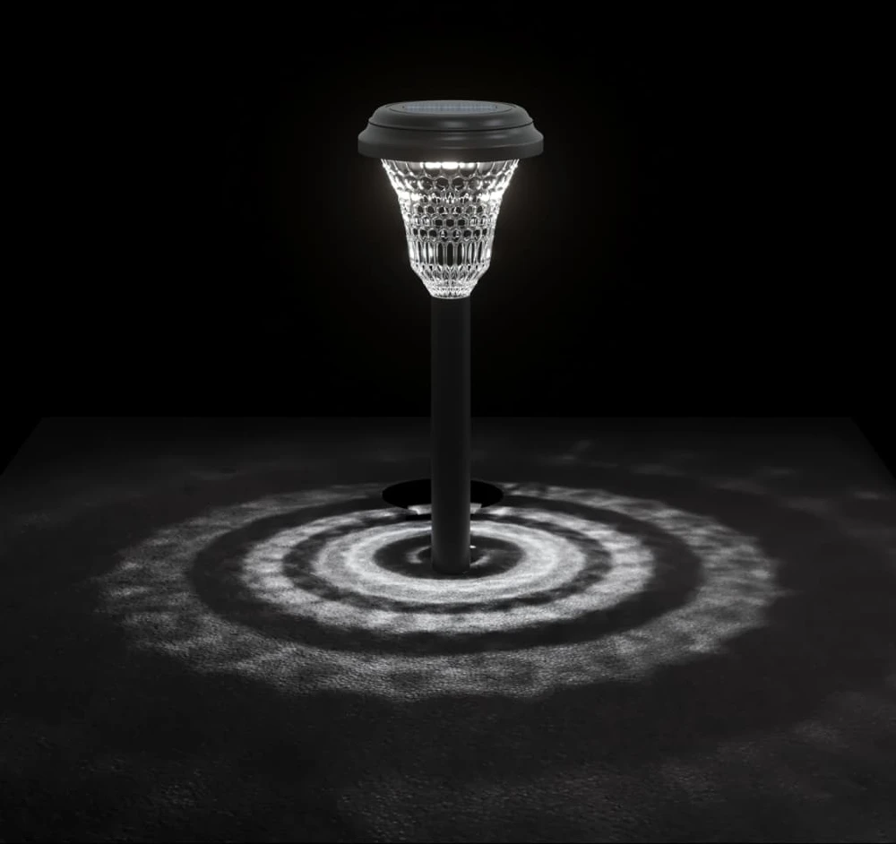 Solar Pathway šviestuvai su smaigaliais, 12vnt., baltos spalvos