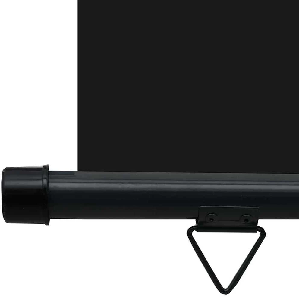 Šoninė balkono markizė, juoda, 80x250cm