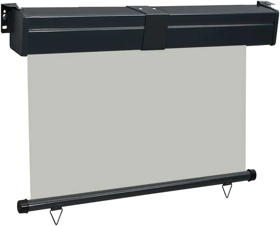 Šoninė balkono markizė, pilka, 125x250cm