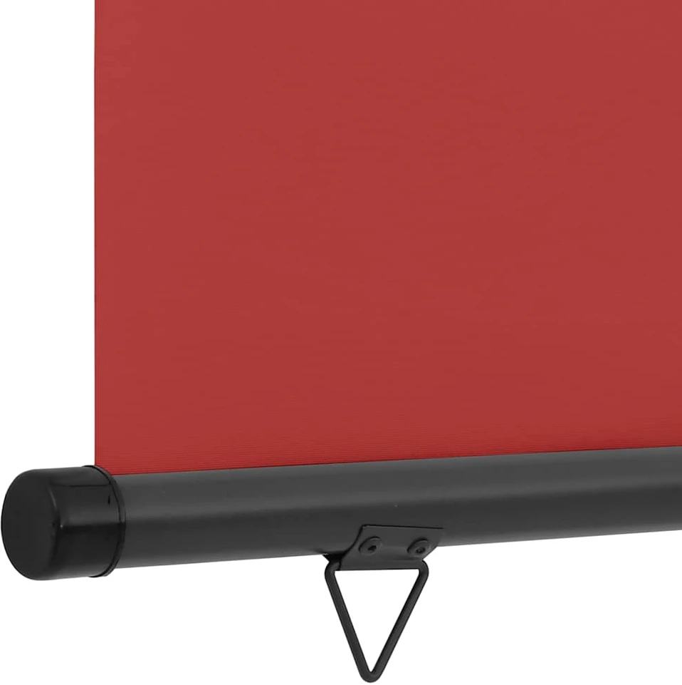 Šoninė balkono markizė, raudona, 125x250cm