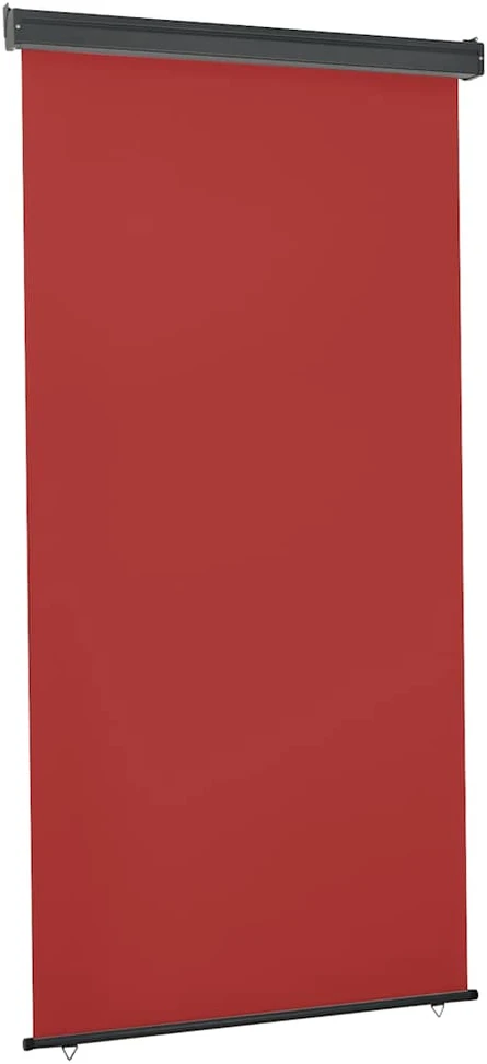 Šoninė balkono markizė, raudona, 125x250cm