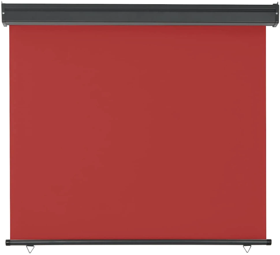 Šoninė balkono markizė, raudona, 125x250cm