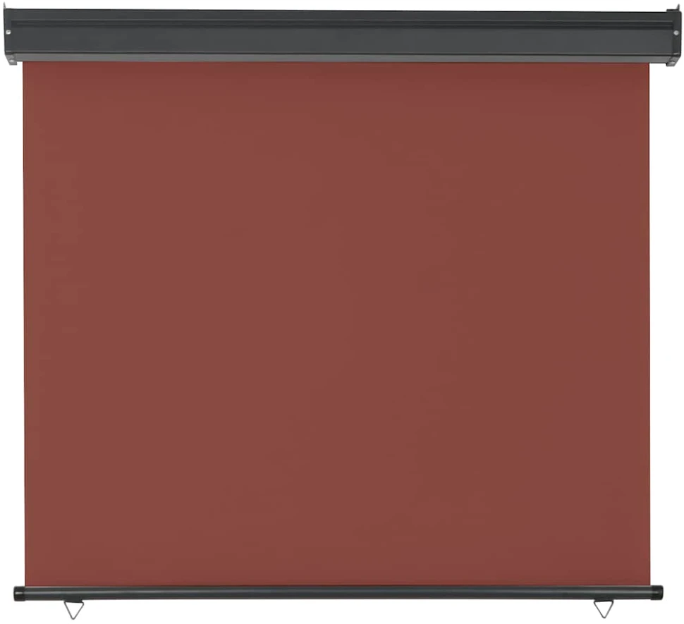 Šoninė balkono markizė, ruda, 125x250cm