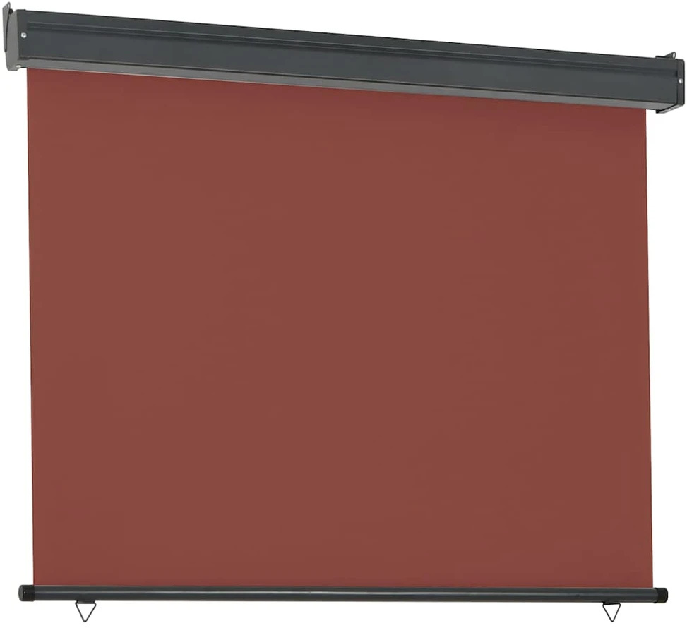 Šoninė balkono markizė, ruda, 125x250cm