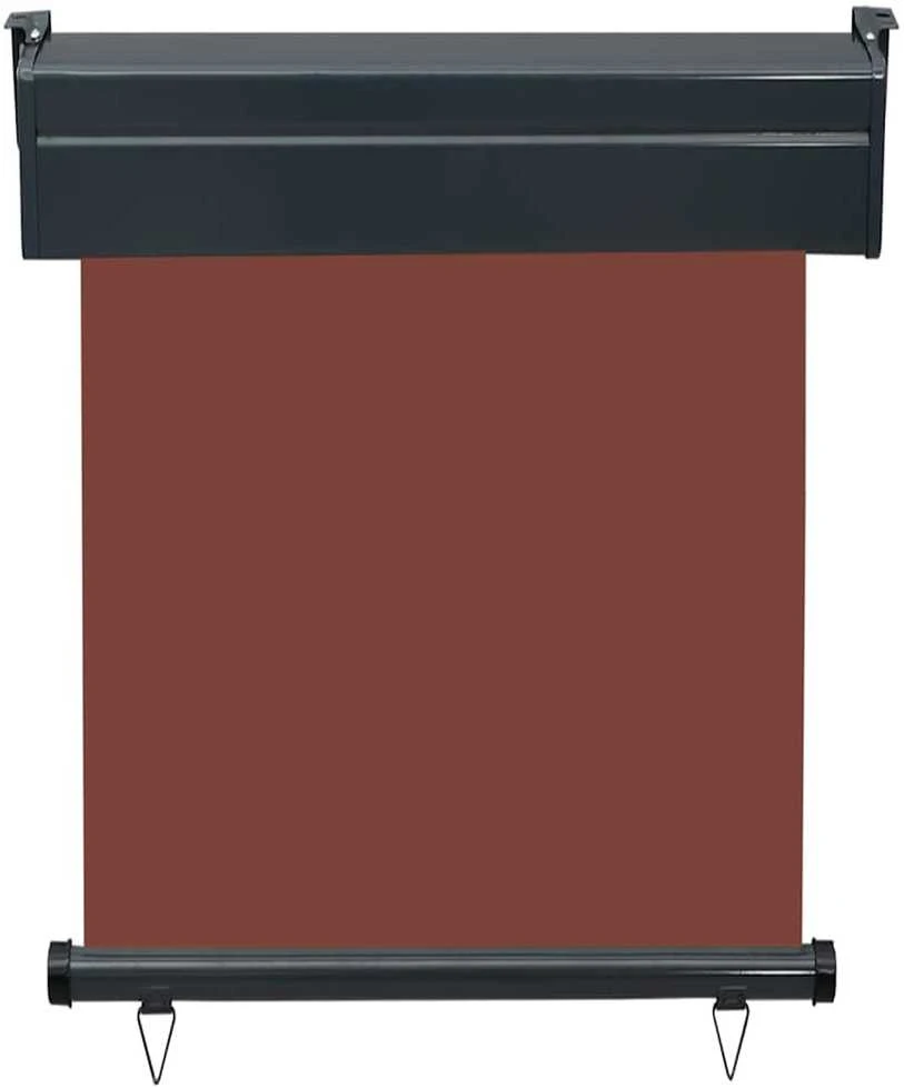 Šoninė balkono markizė, ruda, 60x250cm