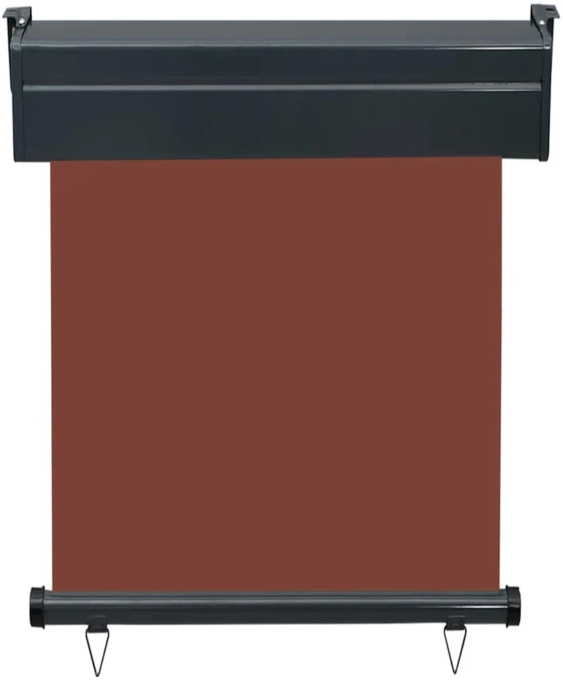 Šoninė balkono markizė, ruda, 60x250cm