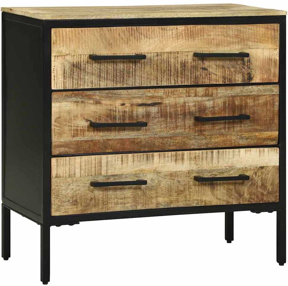 Kabalas su stalčių 70 x 35 x 70 cm Mango medienos masyvas