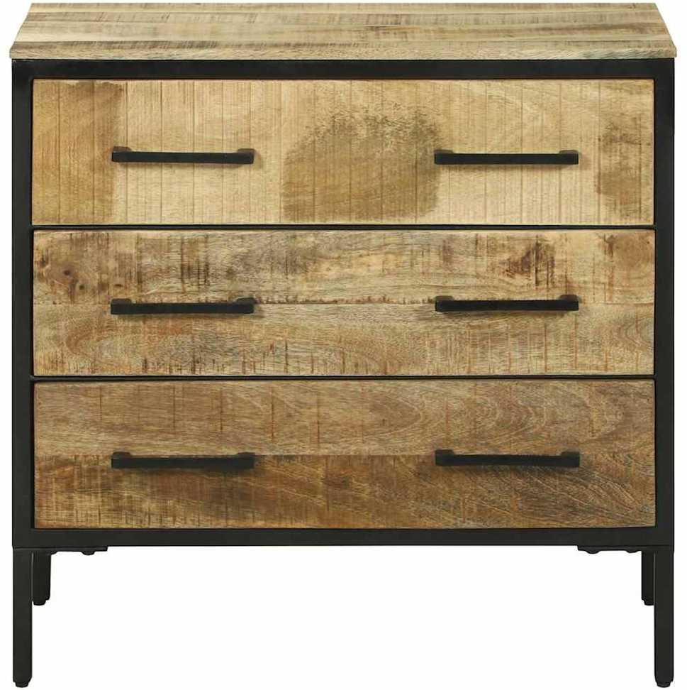Kabalas su stalčių 70 x 35 x 70 cm Mango medienos masyvas