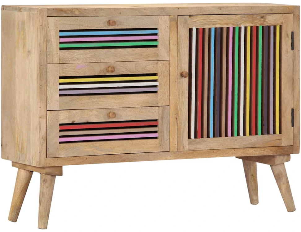 Šoninė spintelė, 100x30x75cm, mango medienos masyvas