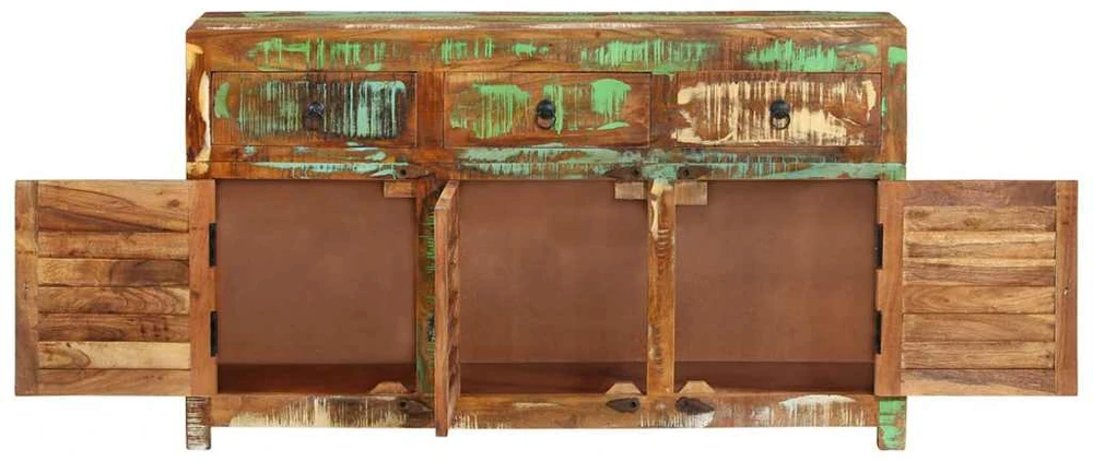 Šoninė spintelė, 110x30x65cm, perdirbtos medienos masyvas