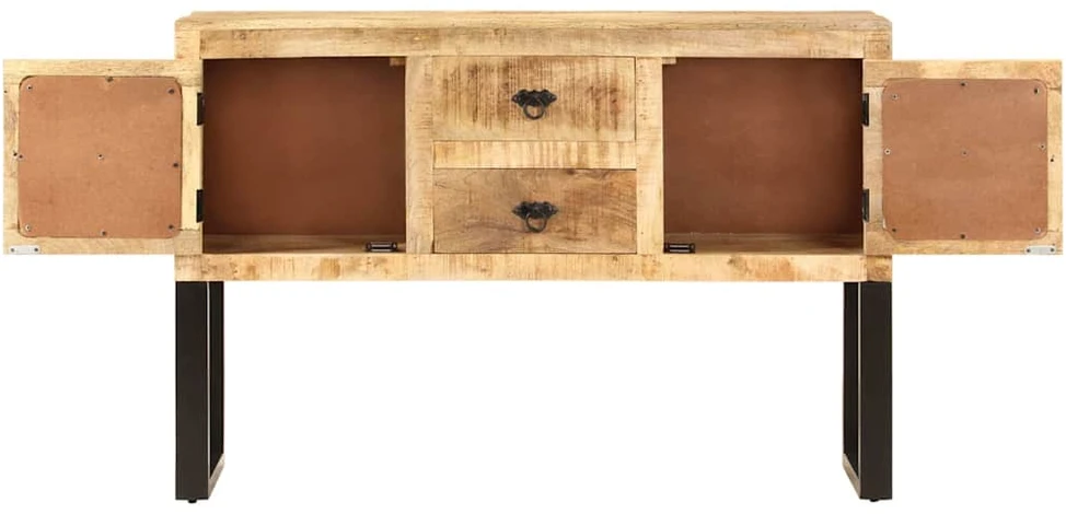 Šoninė spintelė, 110x30x74cm, neapdorota mango mediena