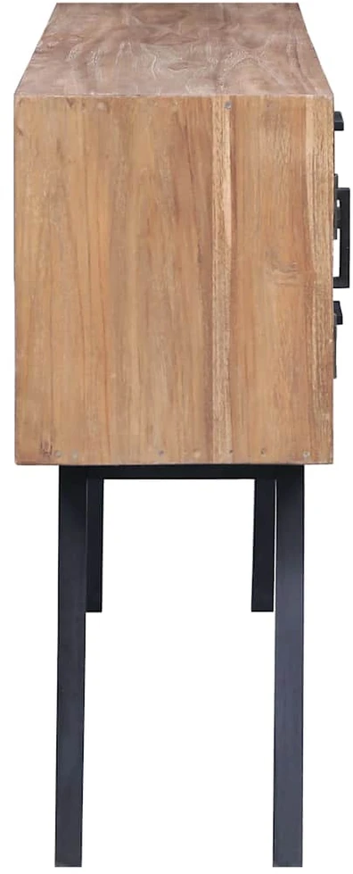 Šoninė spintelė, 110x30x75cm, tikmedžio medienos masyvas