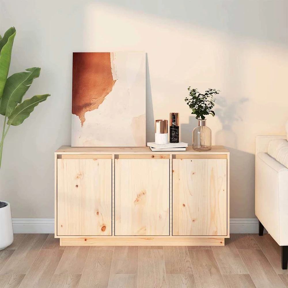 Šoninė spintelė, 111x34x60cm, pušies medienos masyvas