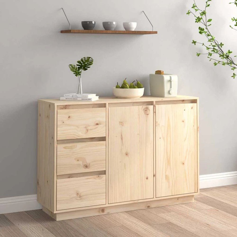 Šoninė spintelė, 111x34x75cm, pušies medienos masyvas