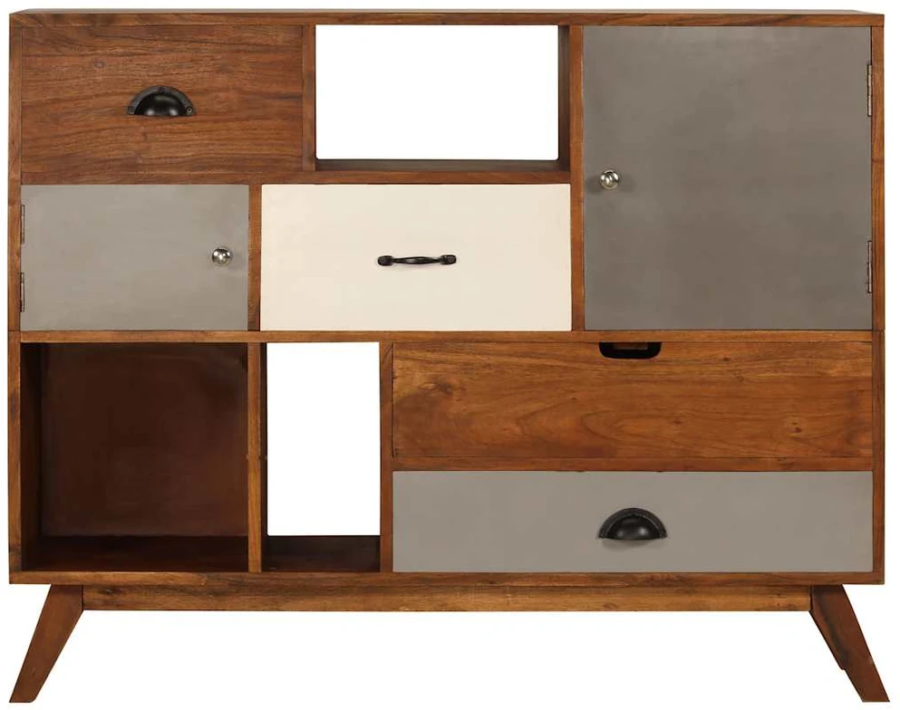 Šoninė spintelė, 115x35x86cm, akacijos medienos masyvas