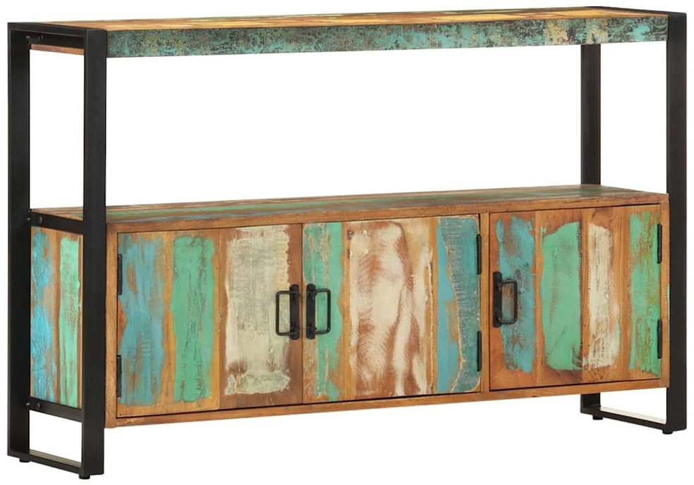 Šoninė spintelė, 120x30x75cm, perdirbtos medienos masyvas
