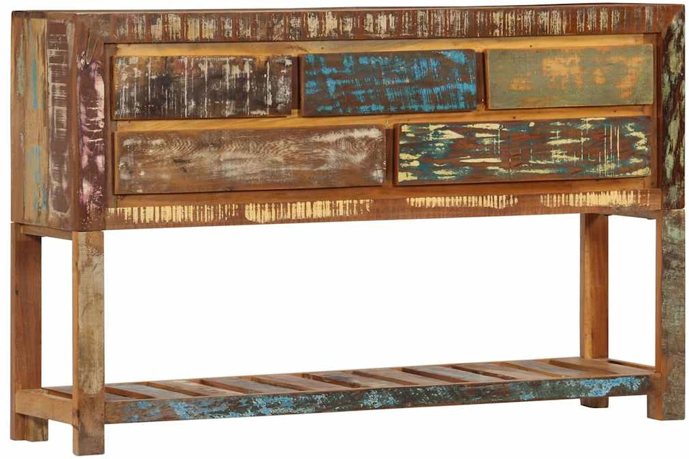 Šoninė spintelė, 120x30x75cm, perdirbtos medienos masyvas