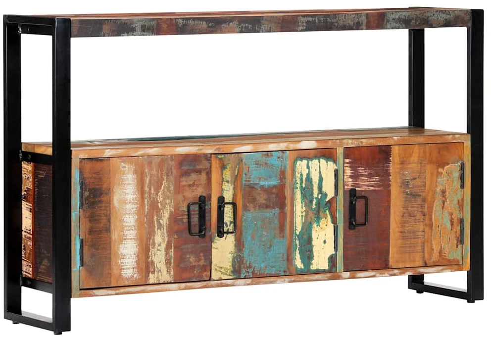 Šoninė spintelė, 120x30x75cm, perdirbtos medienos masyvas