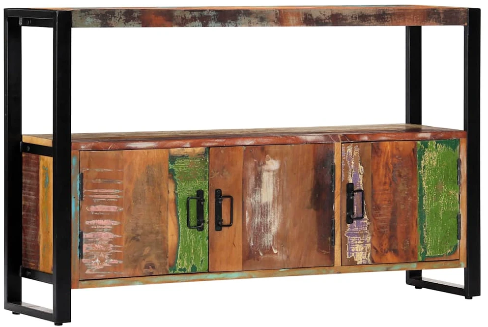 Šoninė spintelė, 120x30x75cm, perdirbtos medienos masyvas