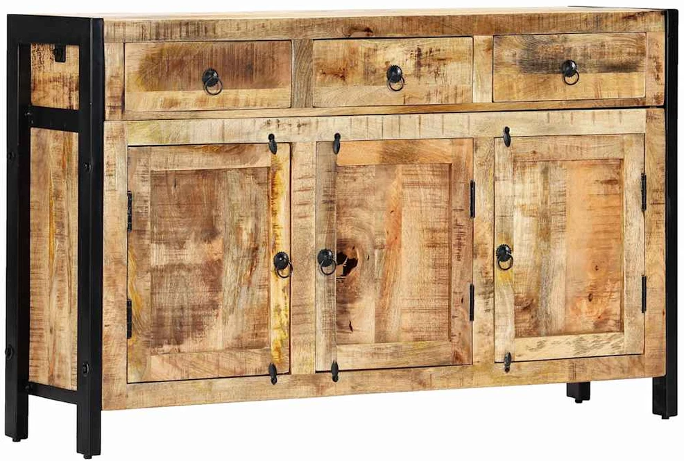 Šoninė spintelė, 120x35x76cm, mango medienos masyvas