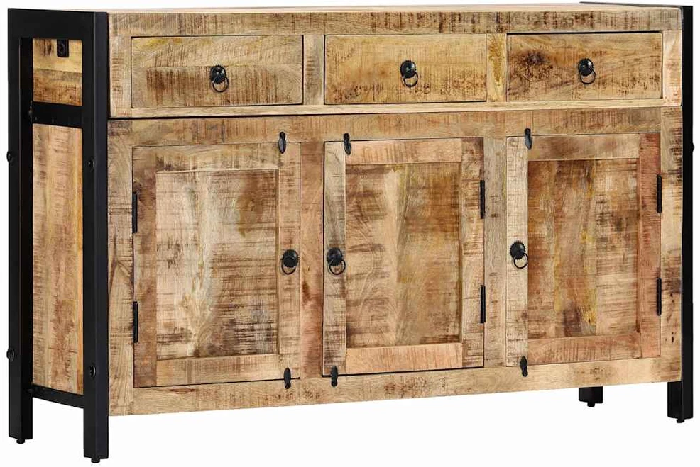 Šoninė spintelė, 120x35x76cm, mango medienos masyvas