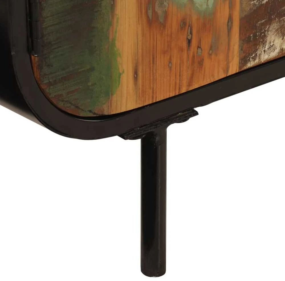 Šoninė spintelė, 140x35x70cm, perdirbta mediena ir metalas