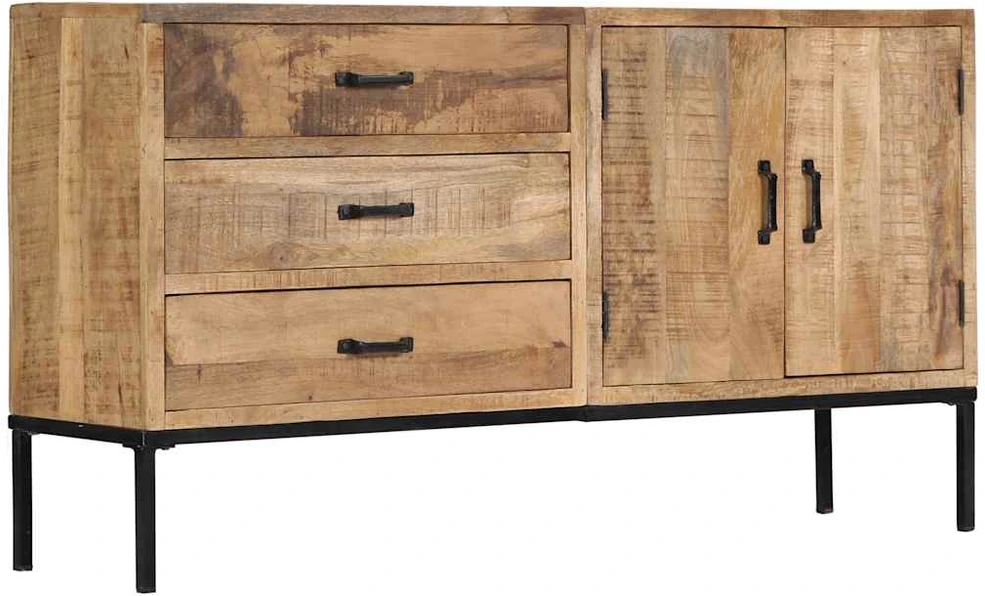 Šoninė spintelė, 140x35x75cm, mango medienos masyvas