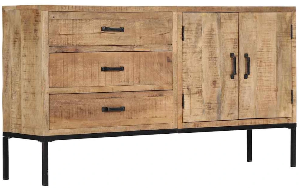 Šoninė spintelė, 140x35x75cm, mango medienos masyvas