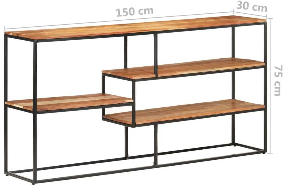 Šoninė spintelė, 150x30x75cm, akacijos medienos masyvas