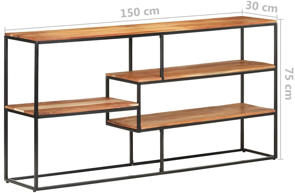 Šoninė spintelė, 150x30x75cm, akacijos medienos masyvas