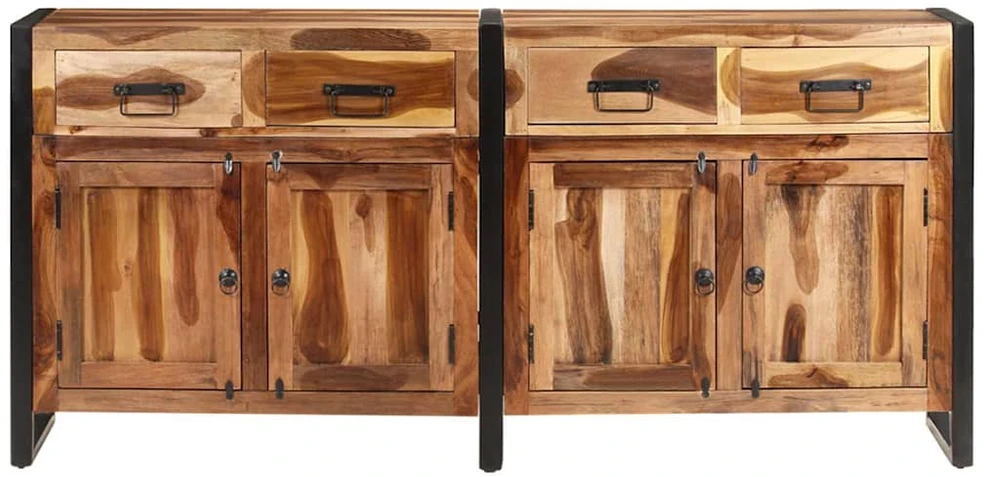 Šoninė spintelė, 172x35x80cm, akacija su medaus apdaila